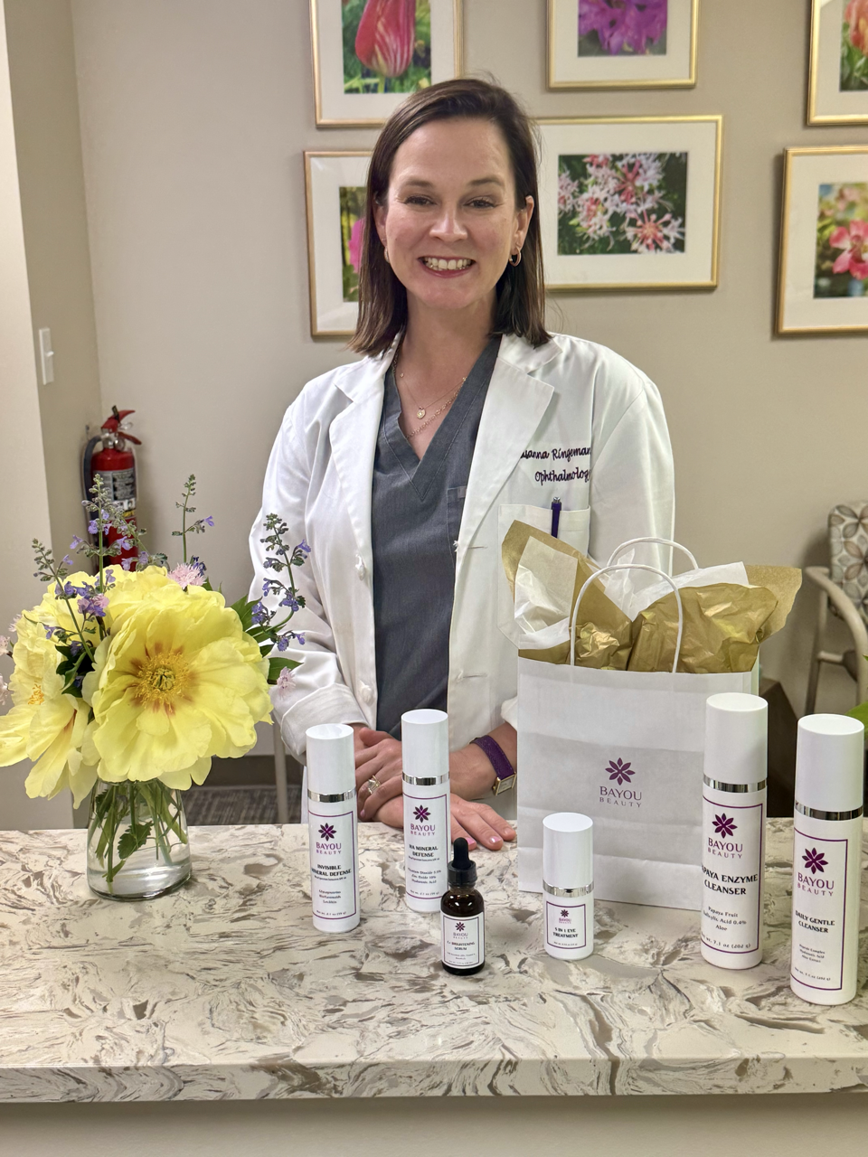 Dr. Ringeman of Forsyth Eye Health & Surgery | Bayou Beauty Skincare Line